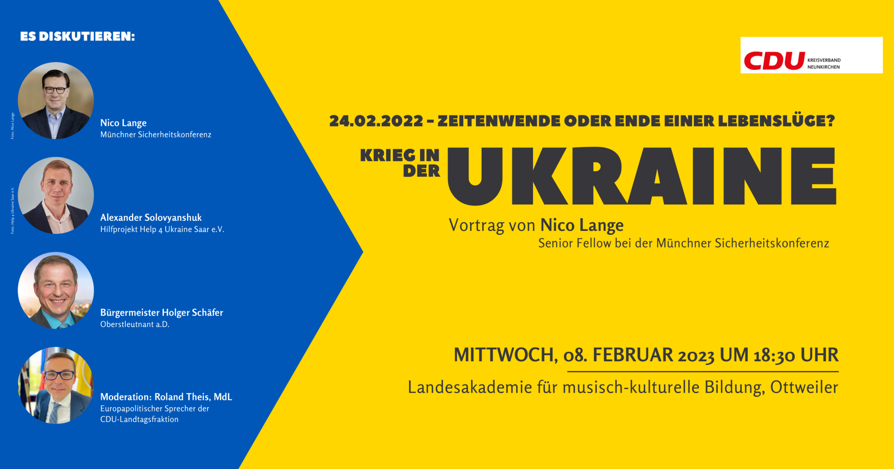 Zeitenwende Oder Ende Einer Lebenslüge? Der Krieg In Der Ukraine. | CDU ...